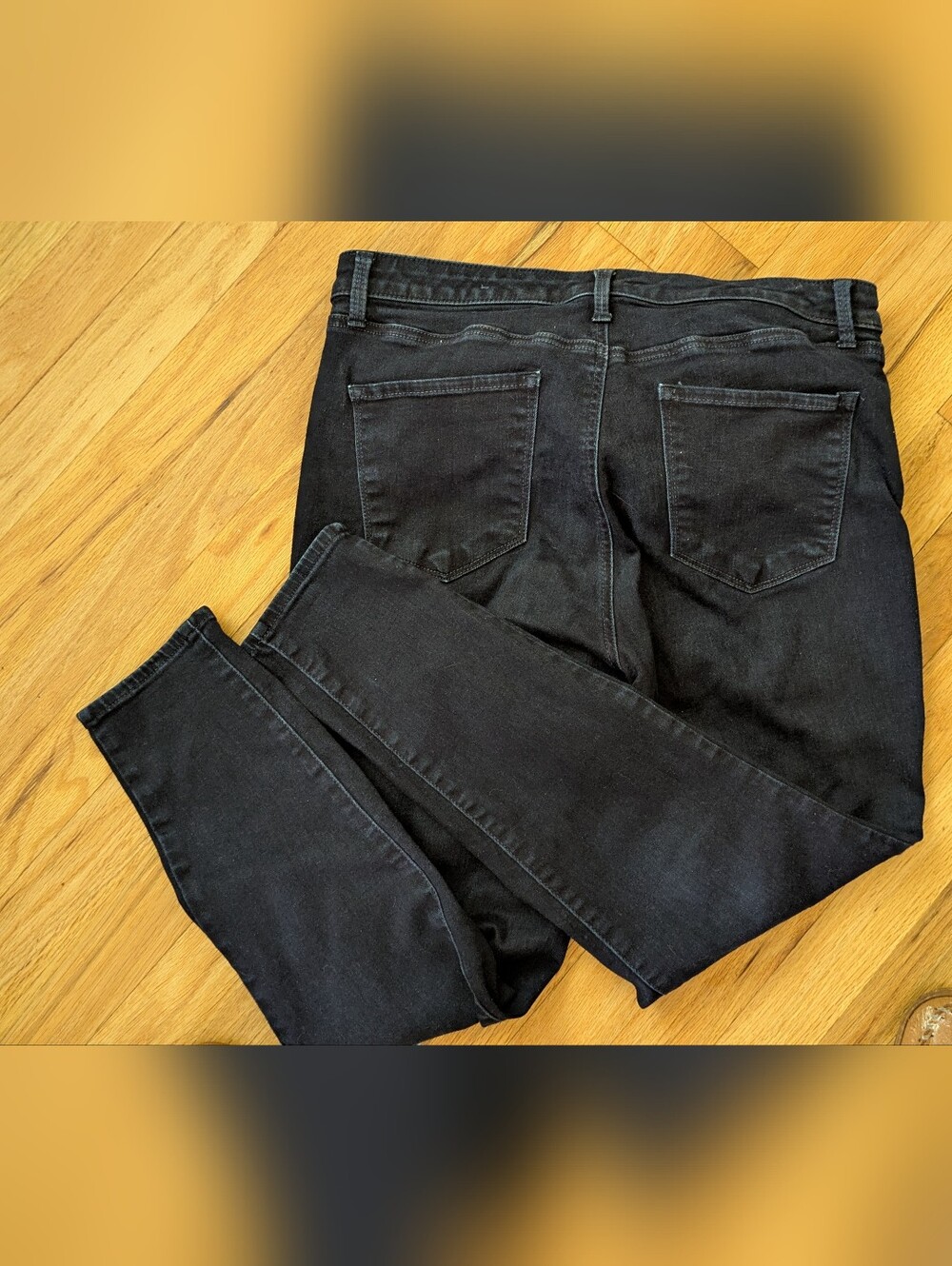 Talbots High Waist Jegging Ankle Pants. 12 Petite. Dark Wash Denim.